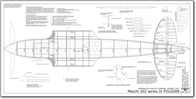 Macchi 202 Folgore {1/5} – Plans (JB) | Laser Cut Kits Australia