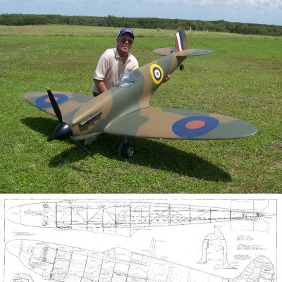 balsa wood spitfire kit
