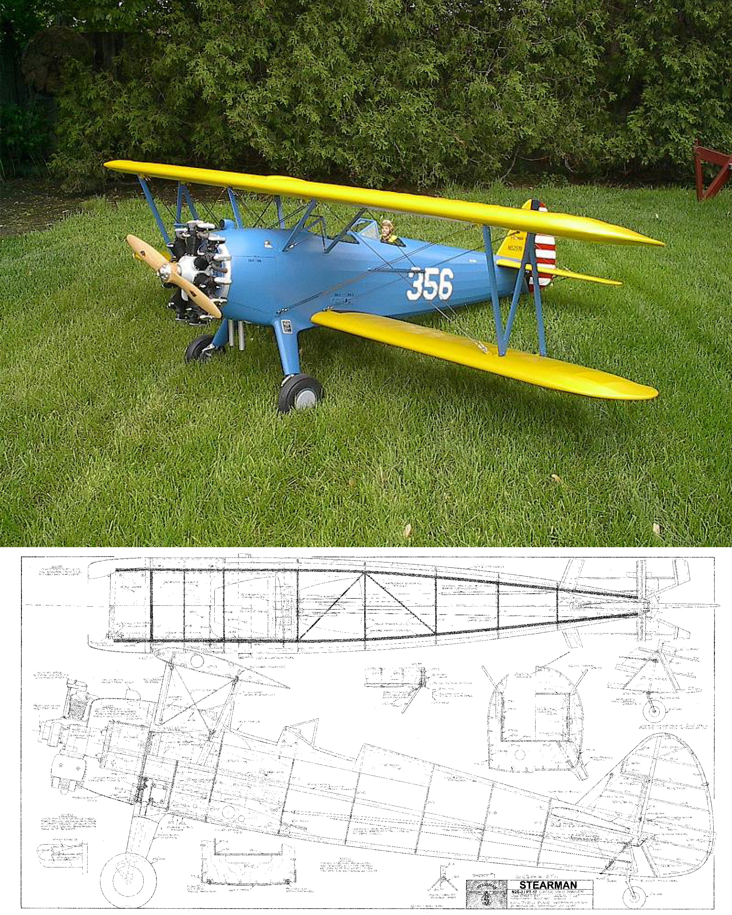 rc pt 17 stearman for sale